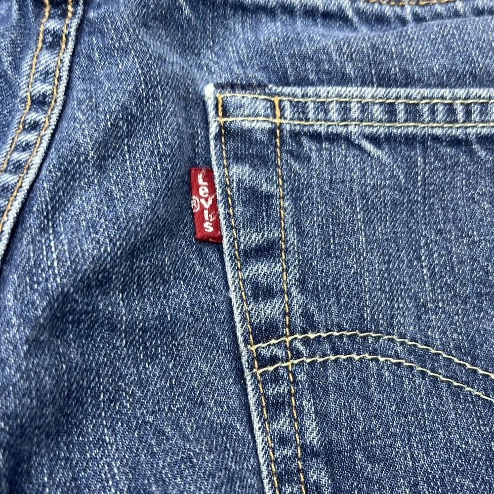 Levi's 511 Slim Fit Blue Distressed Jeans Mens Size 32x34
